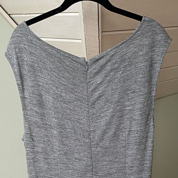 Ann Taylor Gray Sleeveless Dress NWT 14 - Picture 6 of 7